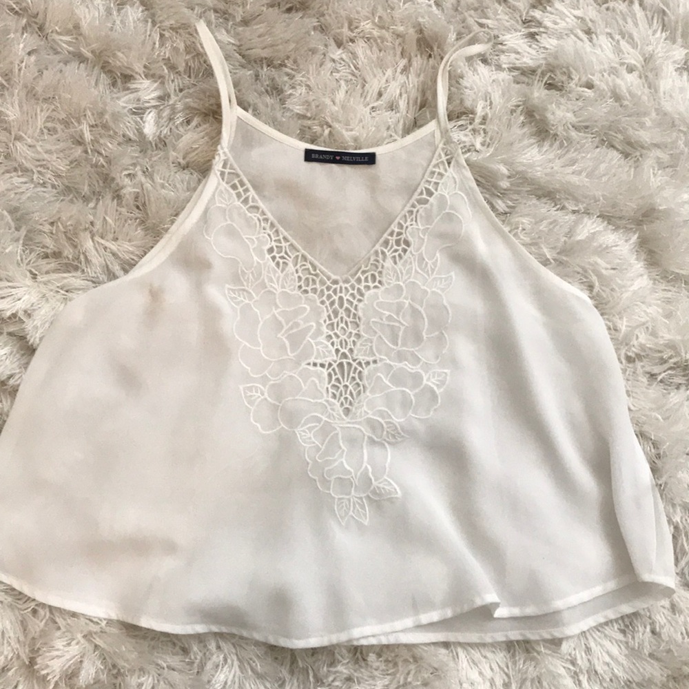 White crop top